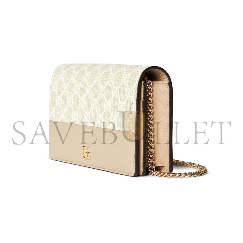 G*u*i gg marmont bi-color wallet on chain 497985 (20*12.5*4cm)